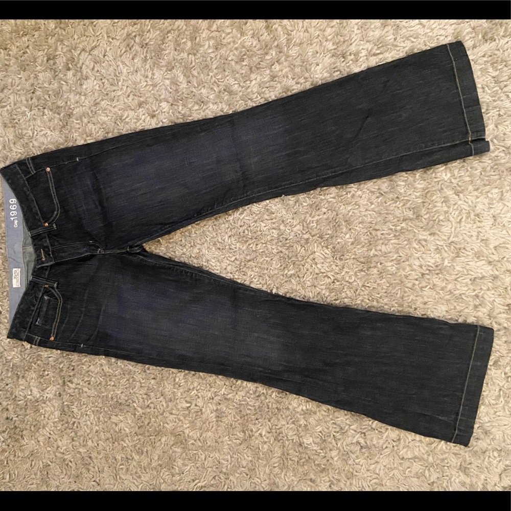 GAP 1969 Long & Lean Dark Wash Jeans Sz 10